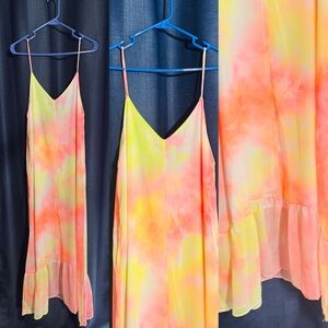 Vibrant Tie-Dye Maxi Dress